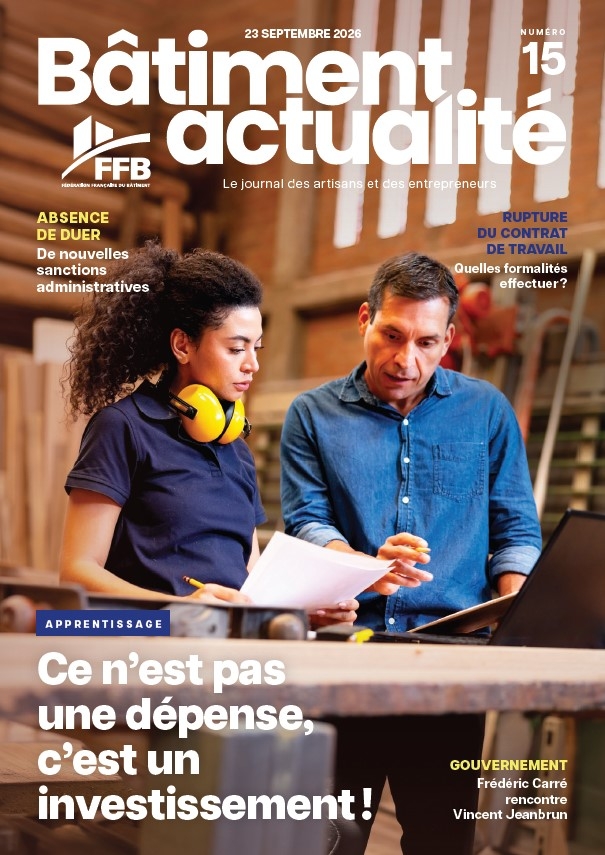BATIMENT ACTUALITE N&deg; 15 DU 23 SEPTEMBRE 2026